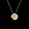 Flora 0.33ct Diamond Yellow Gold Necklace