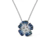 Flora 0.58ct Sapphire and Diamond Platinum Necklace