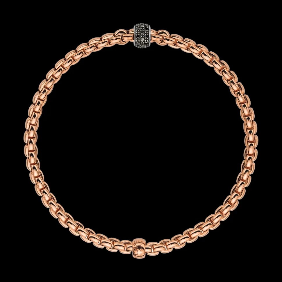 FOPE Eka Flex'it Bracelet with Black Diamonds