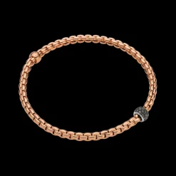 FOPE Eka Flex'it Bracelet with Black Diamonds