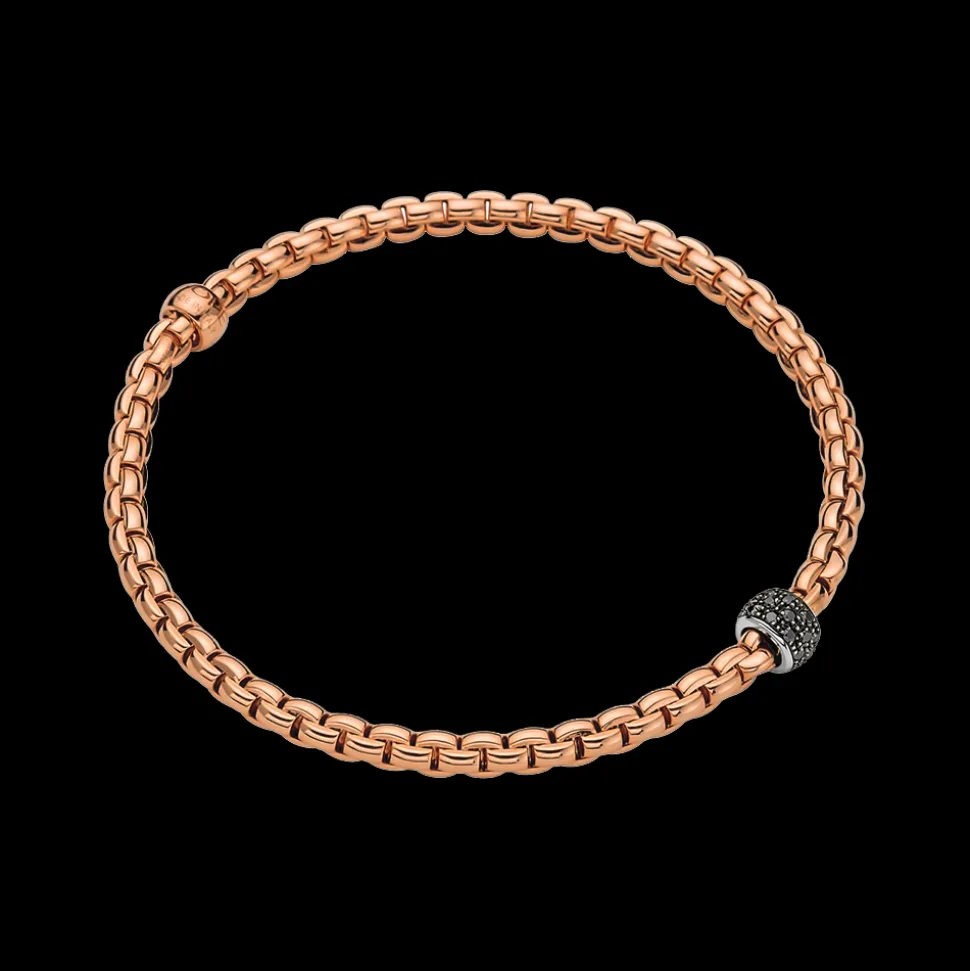 FOPE Eka Flex'it Bracelet with Black Diamonds