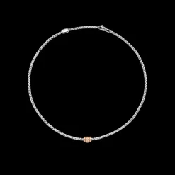FOPE Eka Necklace with Rhombus-Set Diamonds