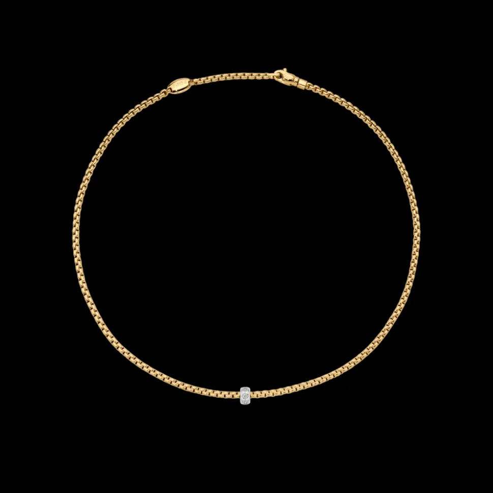 FOPE Eka Necklace with Rhombus-Set Diamonds