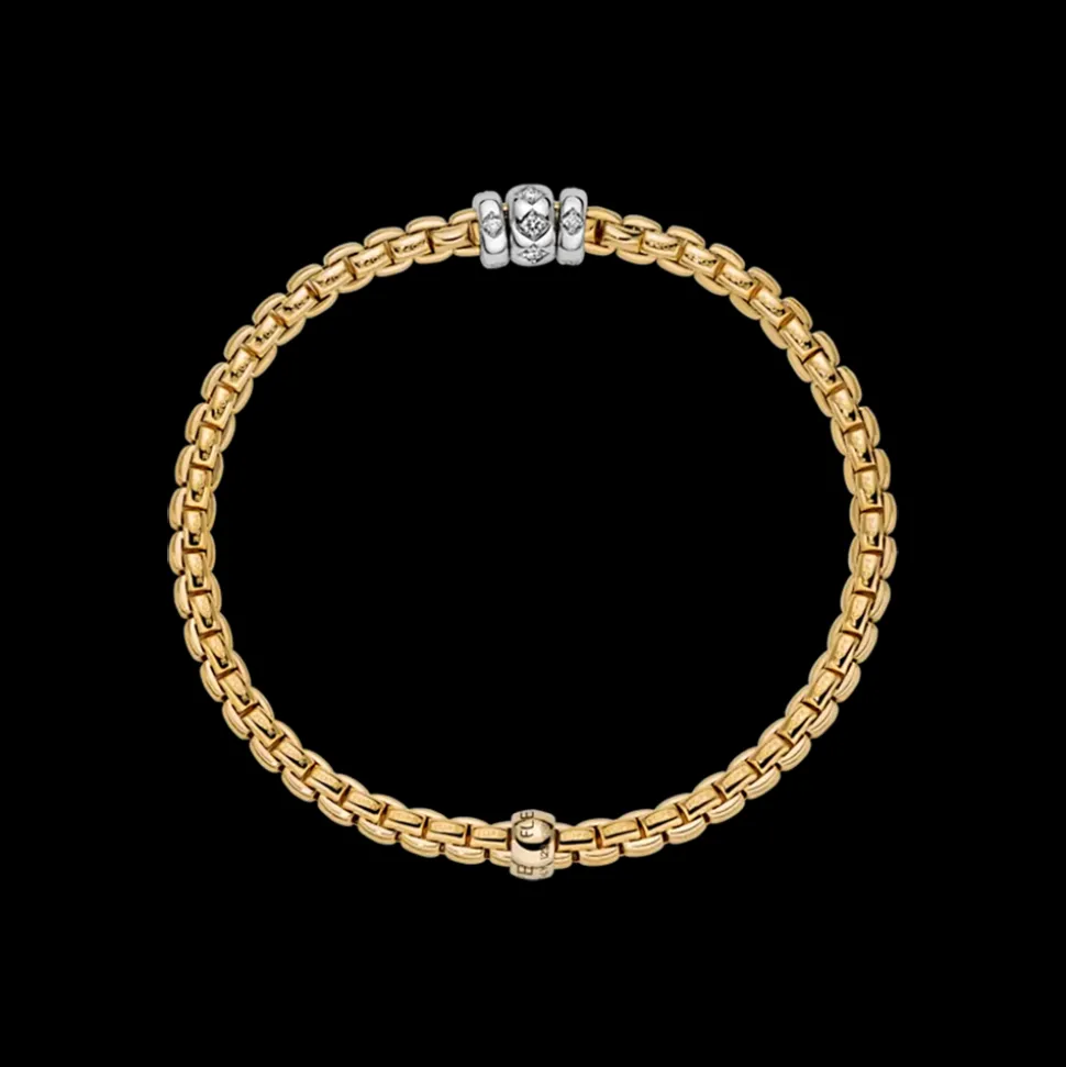FOPE Flex'It Bracelet with Rhombus-Set Diamonds