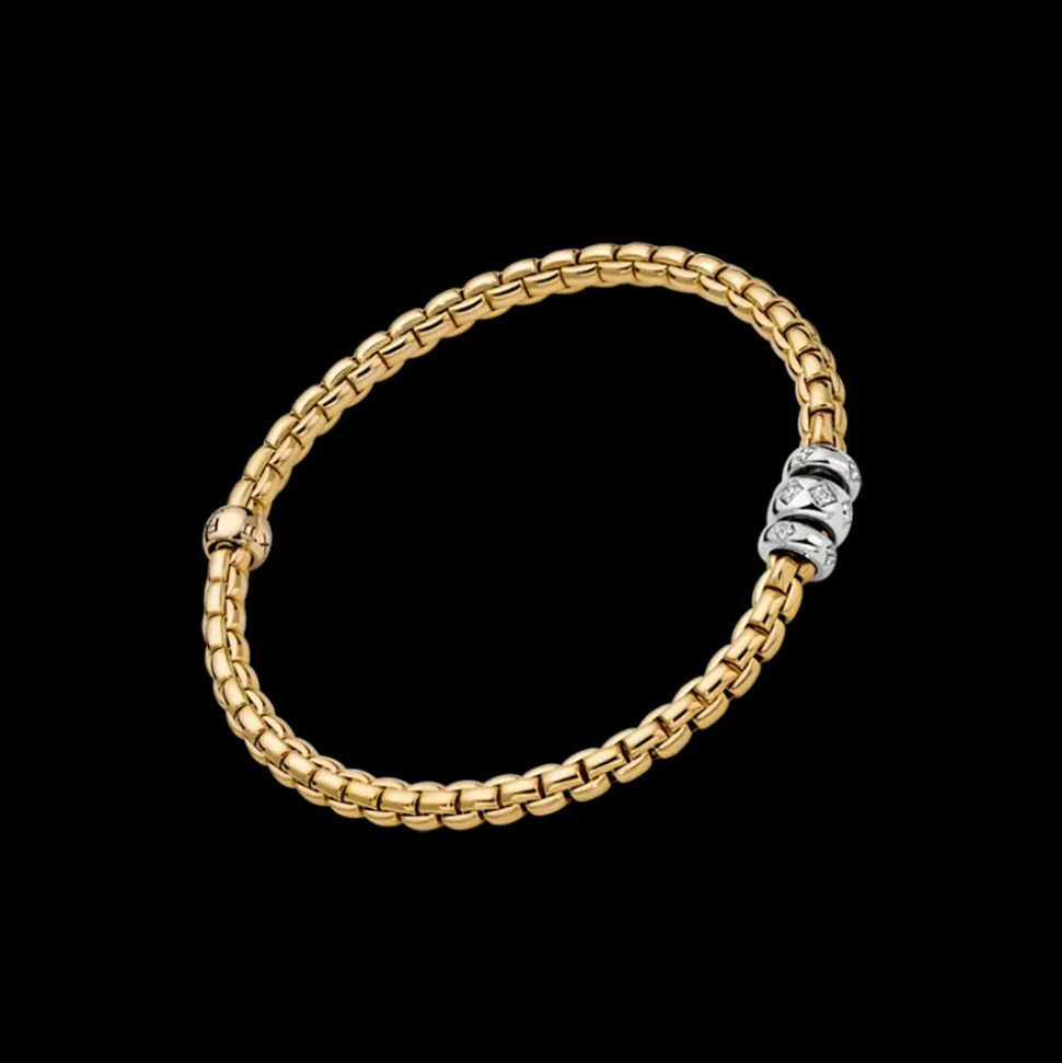FOPE Flex'It Bracelet with Rhombus-Set Diamonds