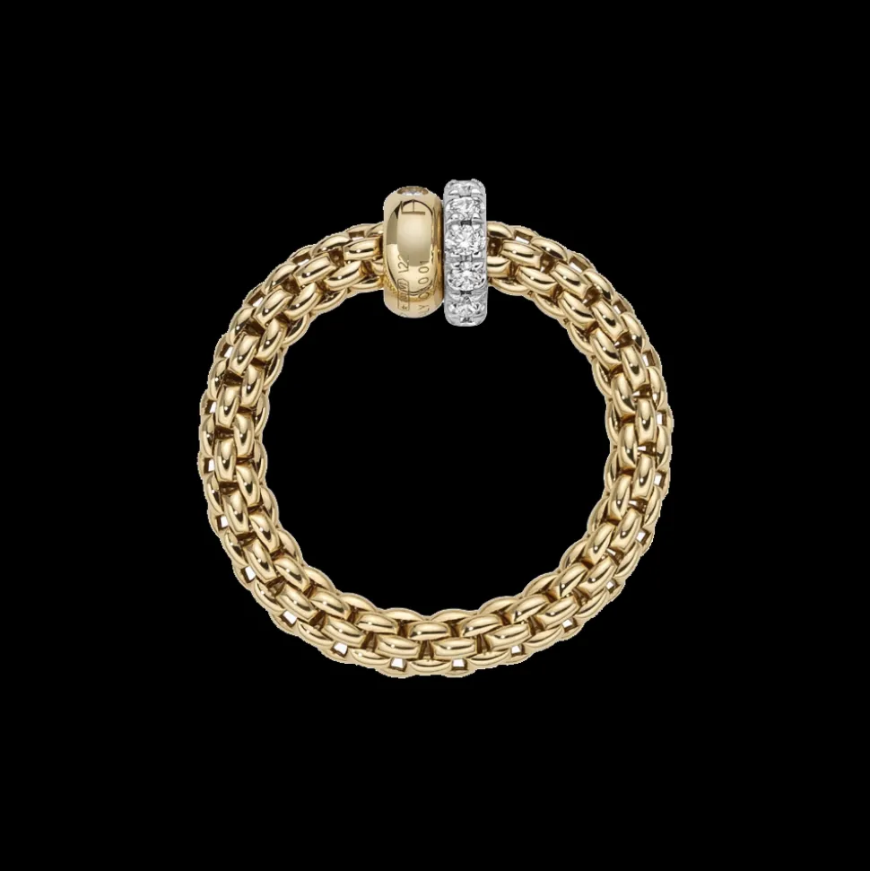 FOPE Solo Flex'it Ring with Diamond Pavé