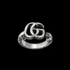 Gucci GG Marmont Key Silver Ring Size 12