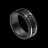 Gucci Icon 18ct White Gold and Corundum Thin Ring Size 8
