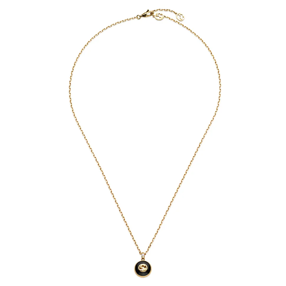 Gucci Interlocking 18ct Yellow Gold Chain Necklace