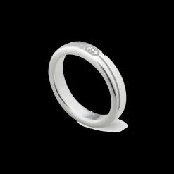 Gucci Interlocking Diagonal Thin Ring Size 15
