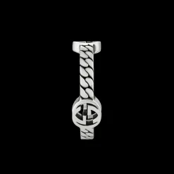 Gucci Interlocking Wide Silver Ring Size 18