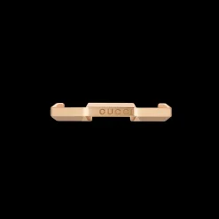 Gucci Link to Love 18ct Rose Gold Mirrored Ring Size 14