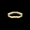 Gucci Link to Love Mirrored 18ct Yellow Gold Ring Size 10