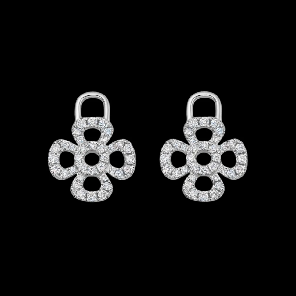 Kiki McDonough Four Petal Diamond Drops