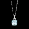Kiki McDonough Kiki Cushion Blue Topaz Diamond Loop Necklace