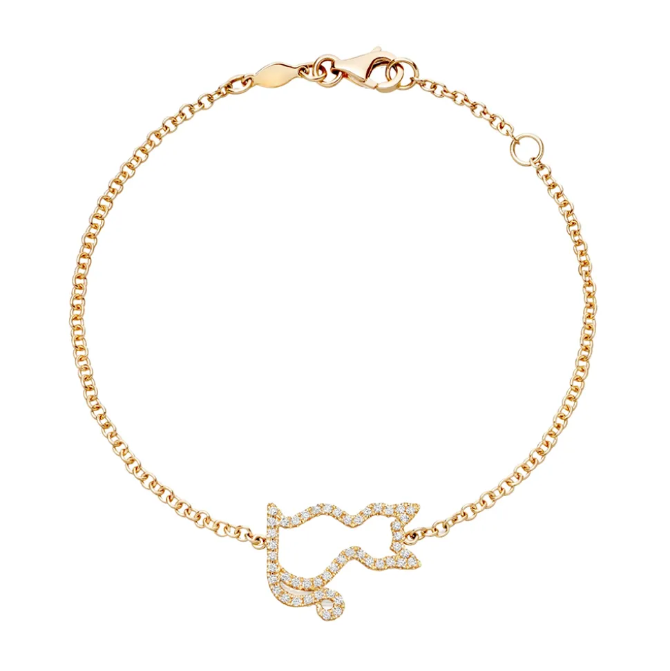 Kiki McDonough Memories Diamond Cat Bracelet