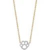 Kiki McDonough Memories Diamond Paw Print Necklace