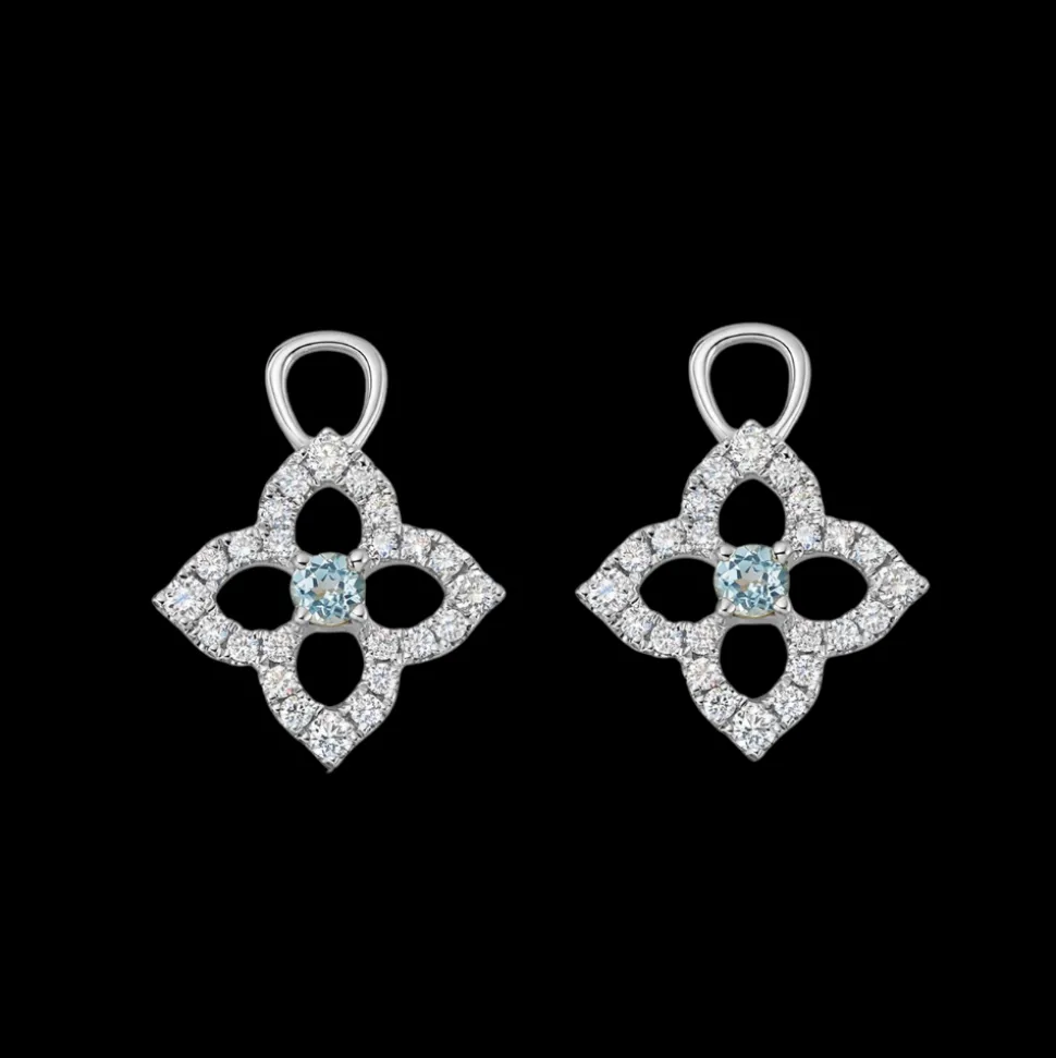 Kiki McDonough Petal Diamond and Blue Topaz Drops