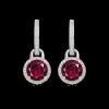 Kiki McDonough Special Edition Grace Rhodolite Garnet & Diamond Mini Detachable Drops