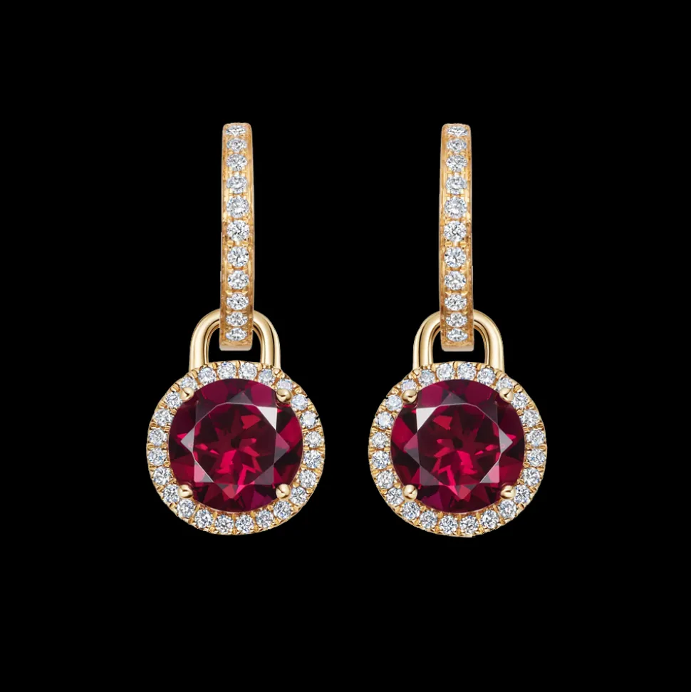 Kiki McDonough Special Edition Grace Rhodolite Garnet & Diamond Mini Detachable Drops