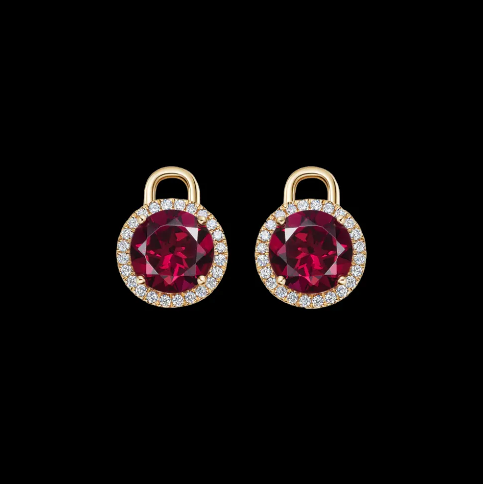 Kiki McDonough Special Edition Grace Rhodolite Garnet & Diamond Mini Detachable Drops
