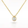 Love Diamonds 0.10ct Diamond Yellow Gold Necklace