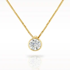 Love Diamonds 0.25ct Diamond Yellow Gold Necklace
