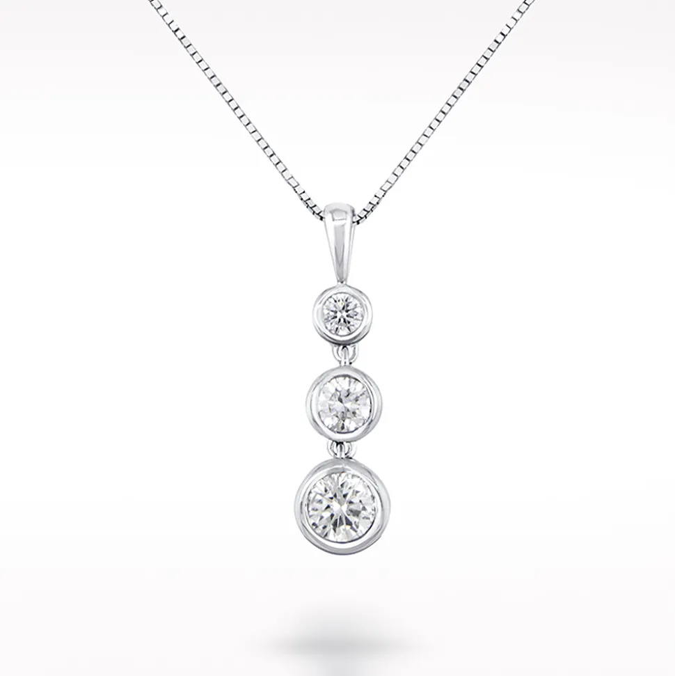 Love Diamonds 0.33ct Diamond White Gold Necklace