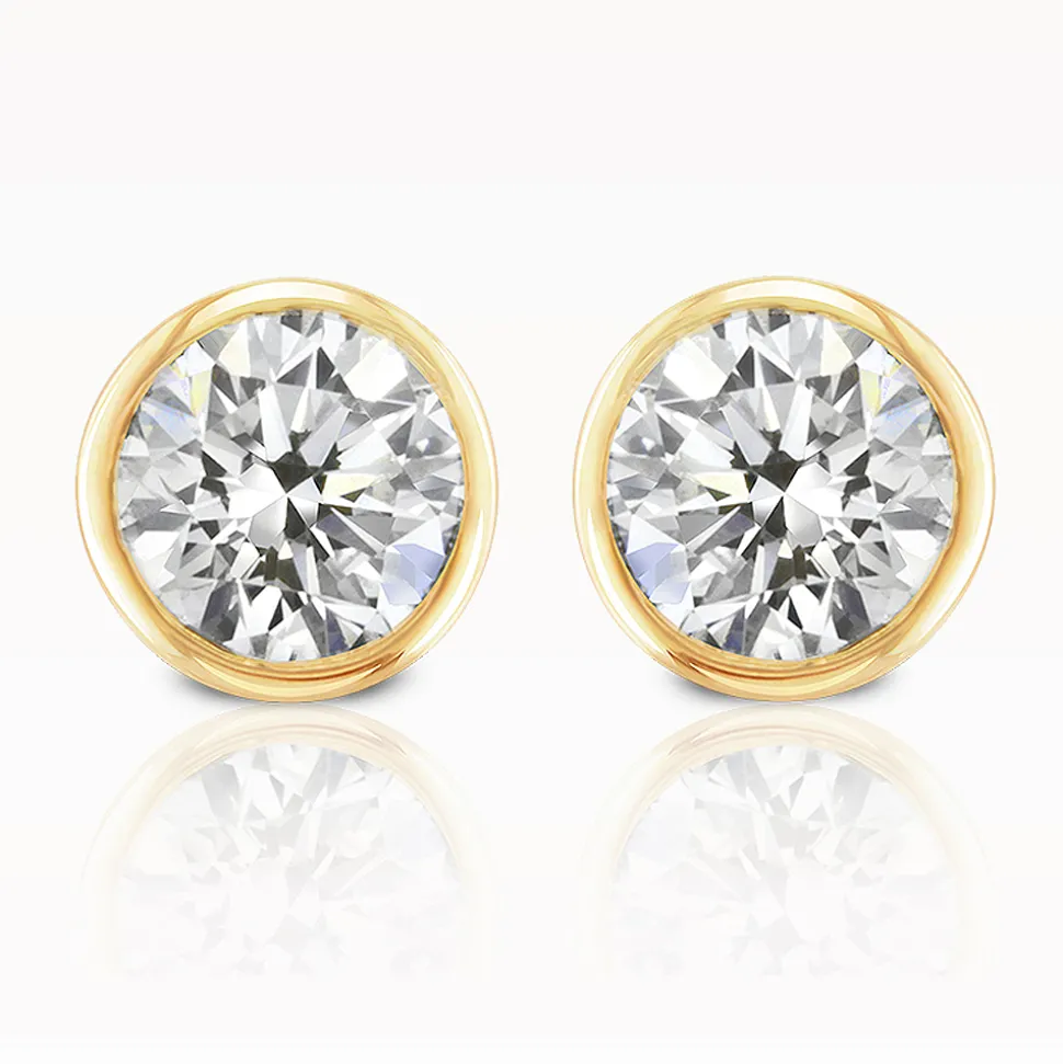 Love Diamonds 0.20ct Yellow Gold Earrings