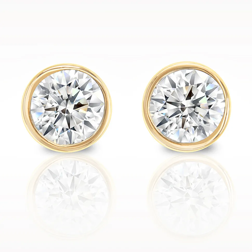 Love Diamonds 0.30ct Yellow Gold Earrings