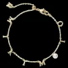 Mikimoto Akoya Cultered Pearl Charm Bracelet
