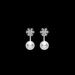 Mikimoto Pearl And Diamond Earrings