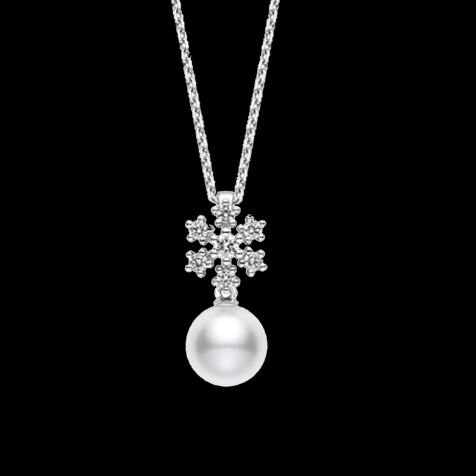 Mikimoto Pearl And Diamond Pendant
