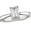 Single Stone 1.20ct F SI1 Diamond Platinum Ring