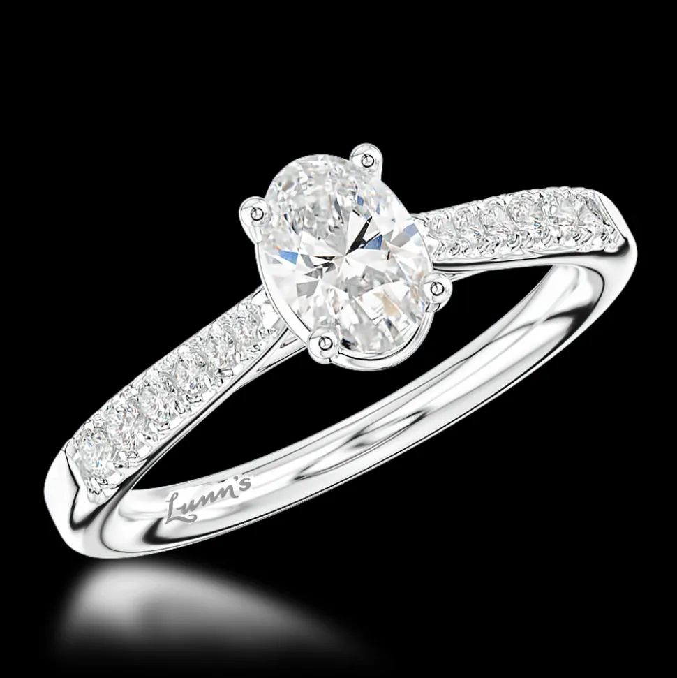 Solitaire 0.50ct D SI1 Diamond Platinum Ring