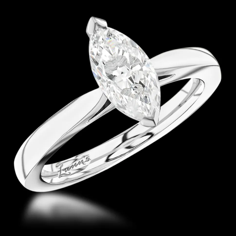 Solitaire 0.78ct D SI1 Diamond Platinum Ring