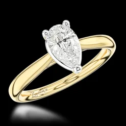 Solitaire 1.20ct D VS2 Diamond Yellow Gold/Platinum Ring