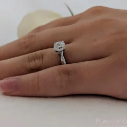 Solitaire 0.80ct D VS2 Diamond Platinum Ring