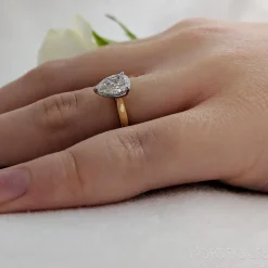 Solitaire 1.20ct D VS2 Diamond Yellow Gold/Platinum Ring