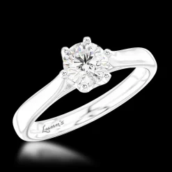 Solitaire 0.50ct E SI1 Diamond Platinum Ring