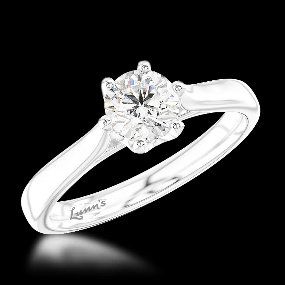 Solitaire 0.50ct E SI1 Diamond Platinum Ring