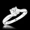 Solitaire 0.51ct E SI1 Diamond Platinum Ring