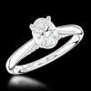 Solitaire 0.70ct E SI1 Diamond Platinum Ring