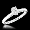 Solitaire 0.30ct E SI1 Diamond Platinum Ring