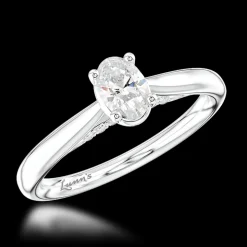 Solitaire 0.30ct E SI1 Diamond Platinum Ring