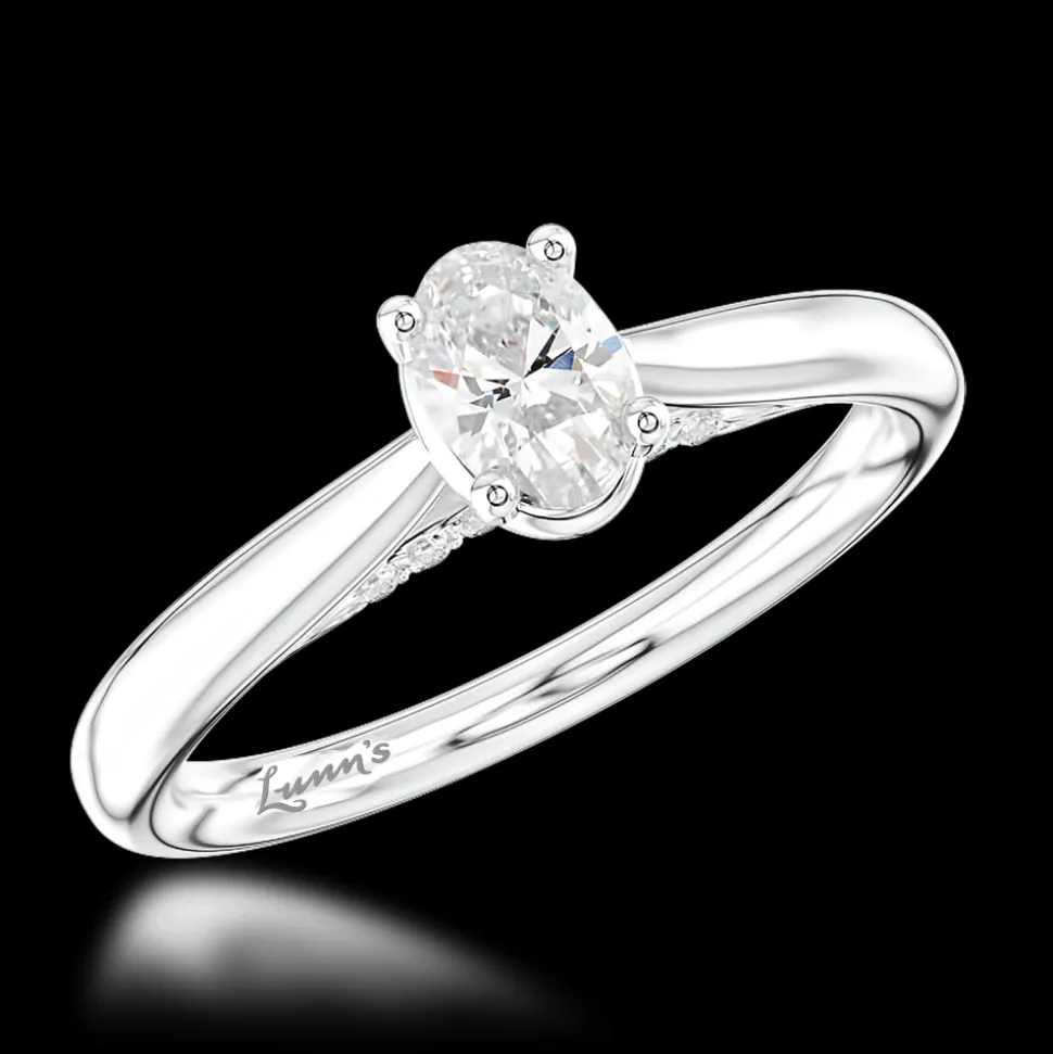 Solitaire 0.30ct E SI1 Diamond Platinum Ring