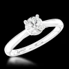 Solitaire 0.55ct E SI2 Diamond Platinum Ring