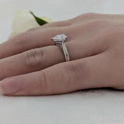 Solitaire 0.70ct E SI1 Diamond Platinum Ring