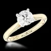 Solitaire 0.90ct E VS2 Diamond Yellow Gold/Platinum Ring