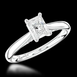 Solitaire 0.70ct E VS2 Diamond Platinum Ring